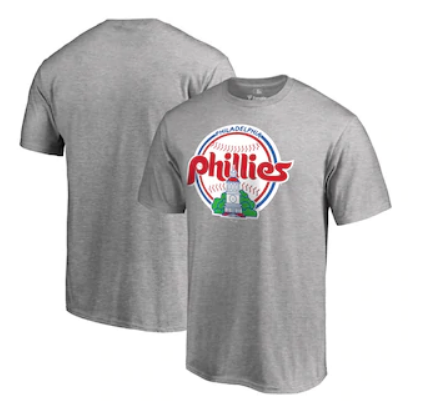 Men's Philadelphia Phillies Grey Cooperstown Collection Forbes T-Shirt